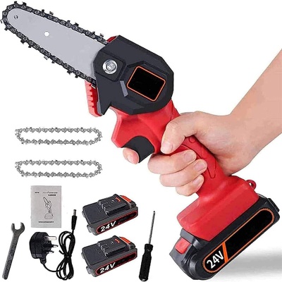 REAPP Mini scie électrique Mini-Scie électrique Portable sans Fil Chainsaw avec Chargeur etnes